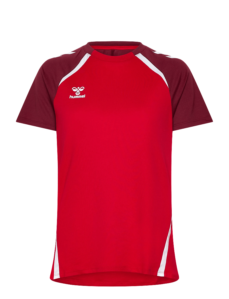 Hummel - hmlLEAD 2.0 JERSEY S/S WOMAN - t-shirts - true red/maroon - 0