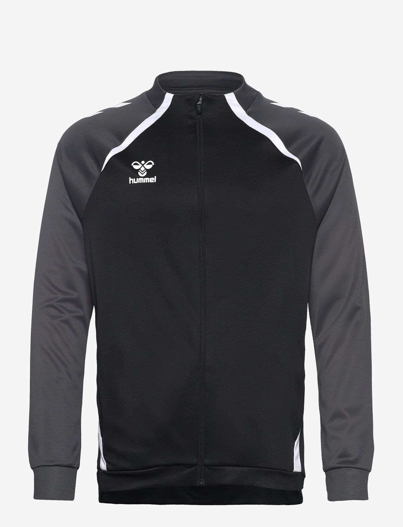 Hummel - hmlLEAD 2.0 TRACK ZIP JACKET - sweatshirts - black/asphalt - 0