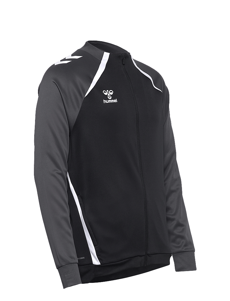 Hummel - hmlLEAD 2.0 TRACK ZIP JACKET - sweatshirts - black/asphalt - 3