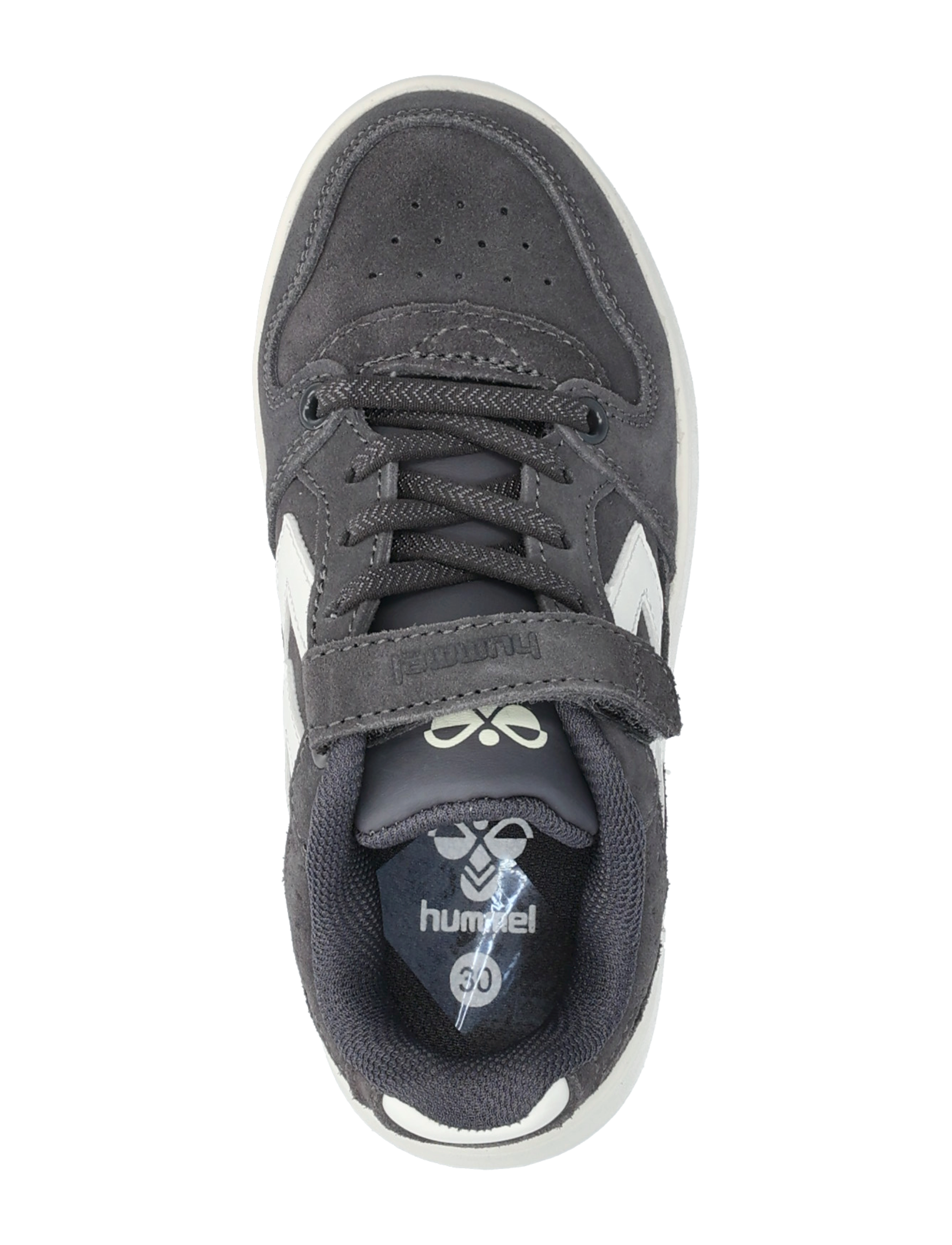 Hummel - ST. POWER PLAY SUEDE JR - white/obsidian/black - 4