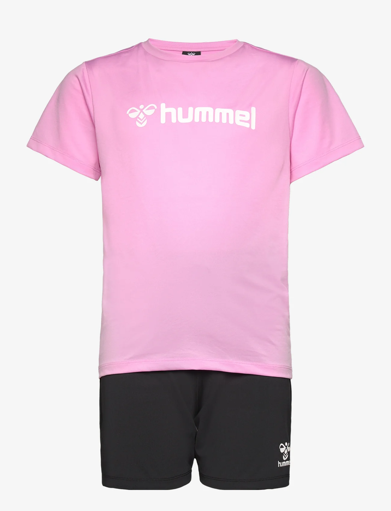 Hummel - hmlPLAG SHORTS SET - gładki t-shirt z krótkimi rękawami - pastel lavender - 0