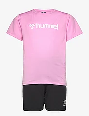 Hummel - hmlPLAG SHORTS SET - sett med kortermede t-skjorter - pastel lavender - 0