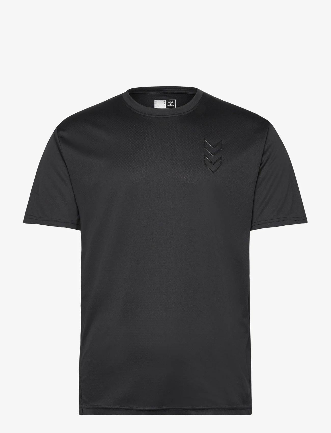 Hummel - hmlACTIVE PL JERSEY S/S - najniższe ceny - black - 0