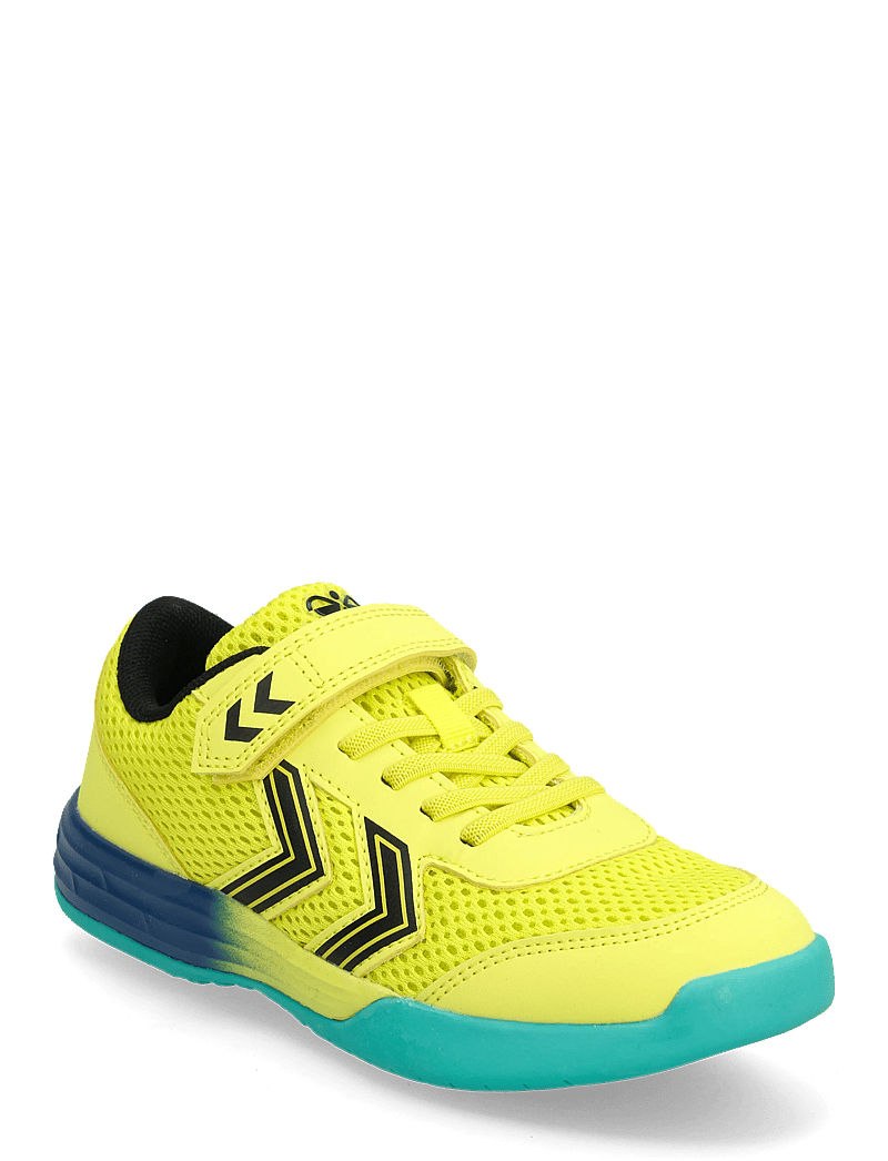 Hummel - MULTIPLAY FLEX VC JR - löparskor - limeade/anthracite - 0