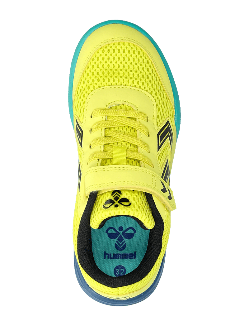 Hummel - MULTIPLAY FLEX VC JR - löparskor - limeade/anthracite - 3