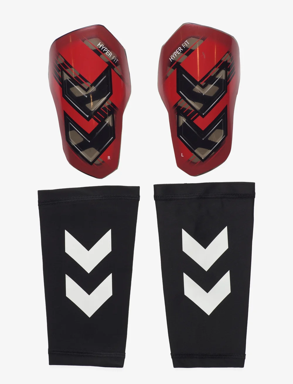 Hummel - HML SHIN GUARDS HYPER FIT - benskydd - poppy red/transparent - 0