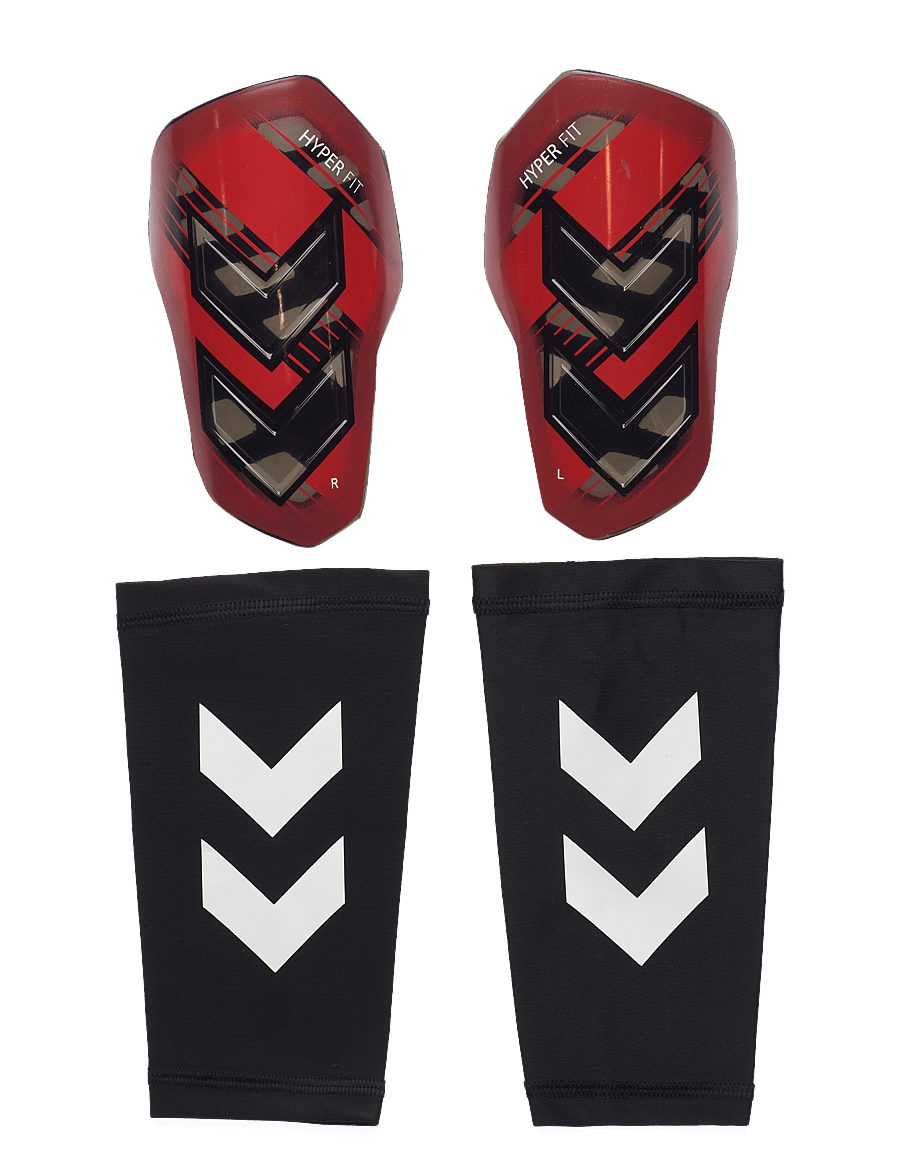 Hummel - HML SHIN GUARDS HYPER FIT - schienbeinschoner - poppy red/transparent - 0