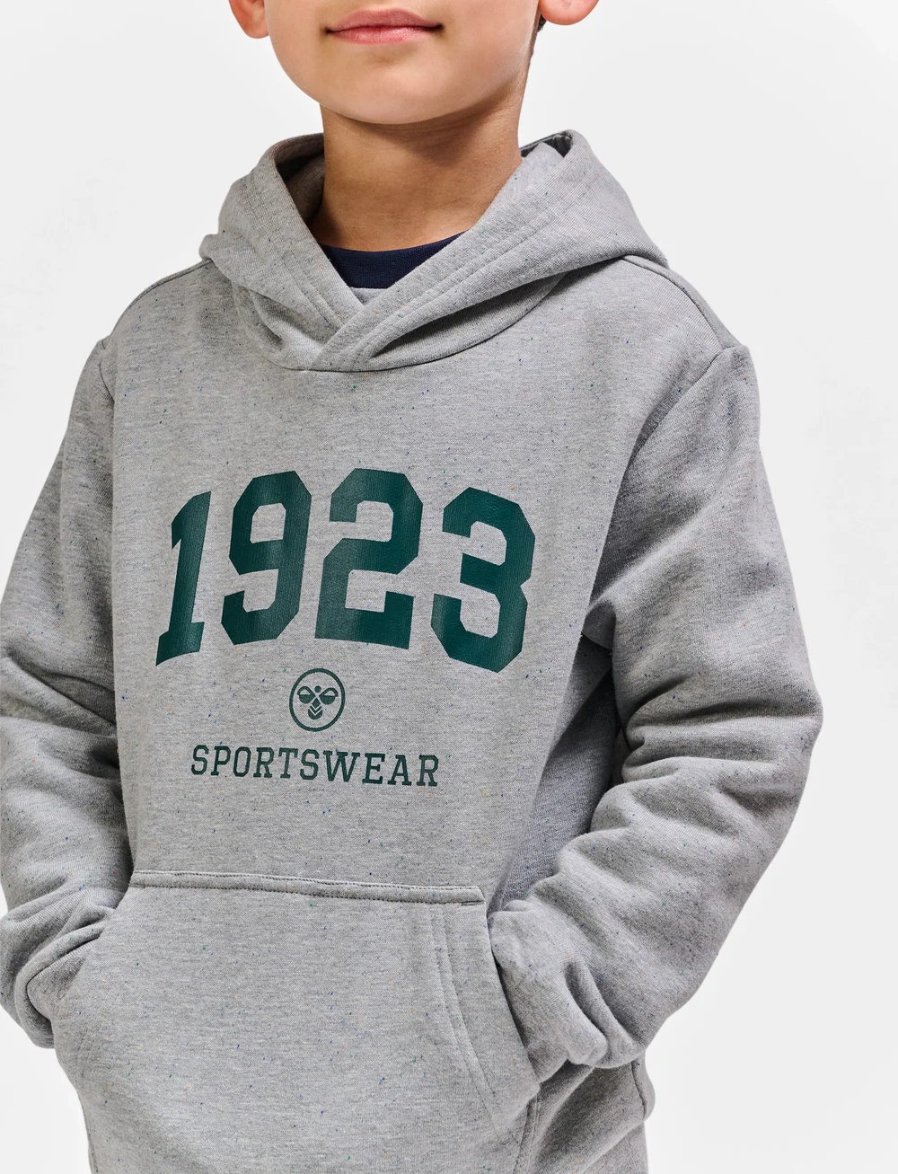 Hummel - hmlNIPPS HOODIE - kapuzenpullover - light grey melange - 3