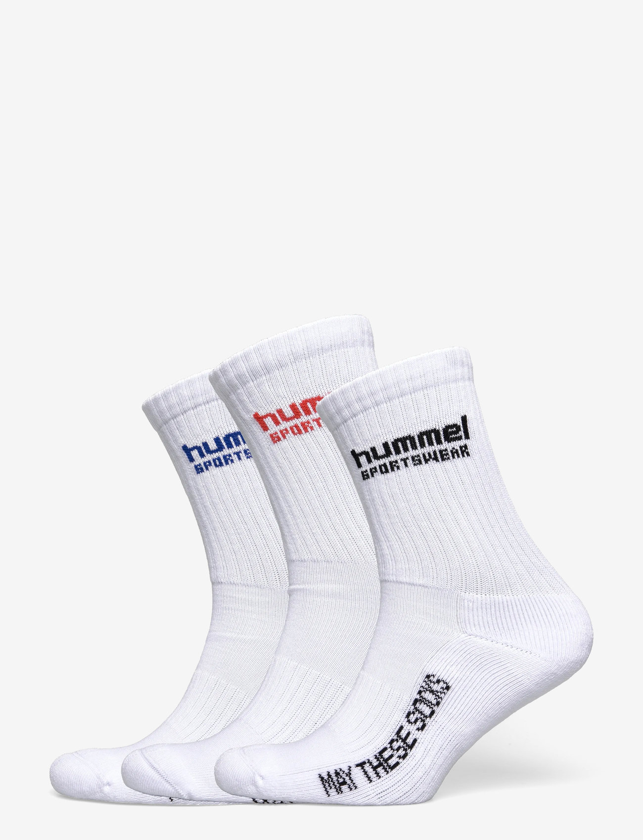 Hummel - hml3-PACK SOCKS SPORTSWEAR - white/paprika - 0