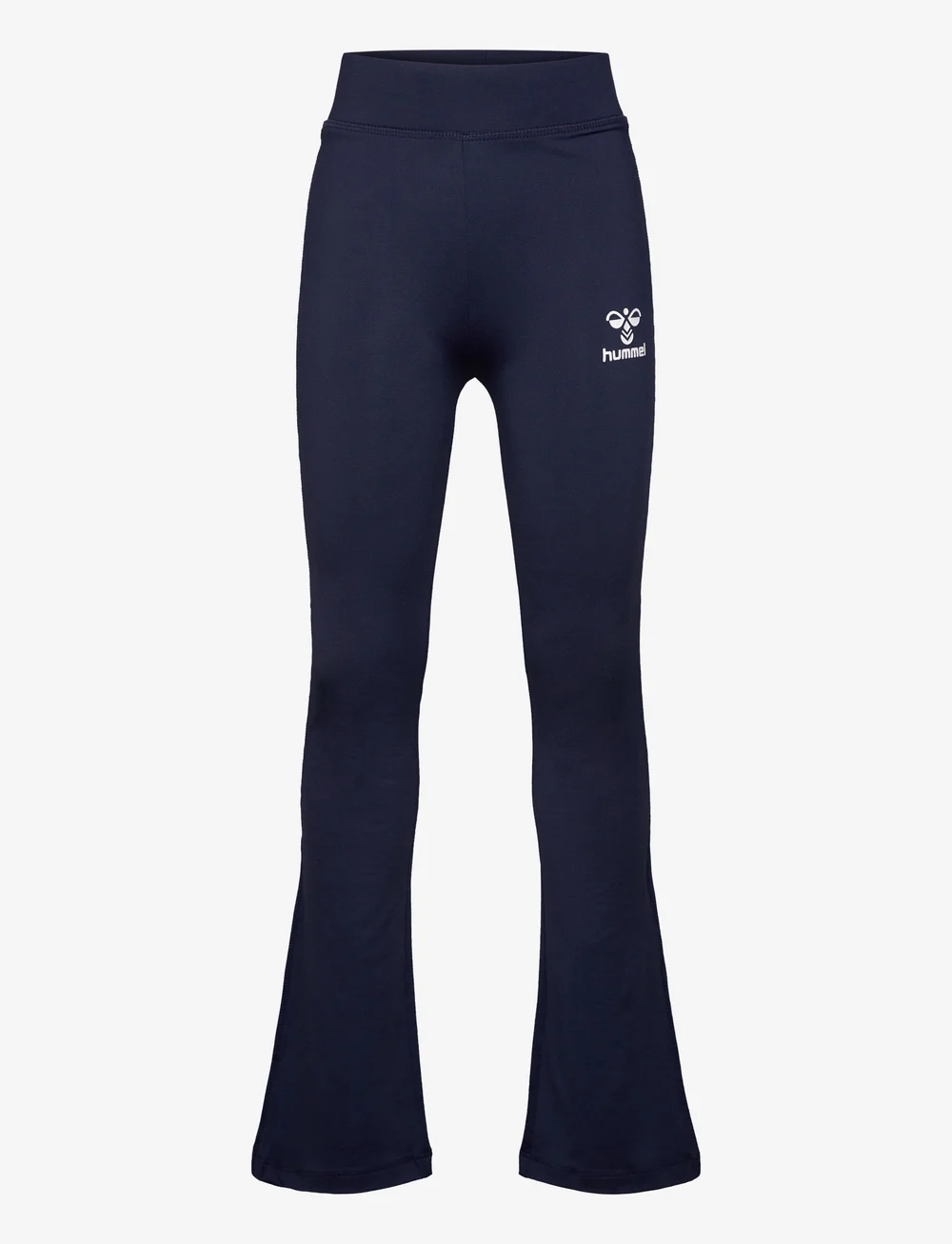 Hummel - hmlAYA HIGH RISE FLARE PANTS - bėgimo ir sportinės tamprės - black iris - 1