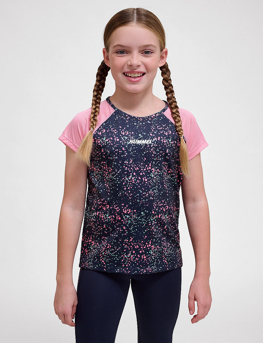 Hummel - hmlTESSA T-SHIRT S/S - sportstoppe - peony - 0