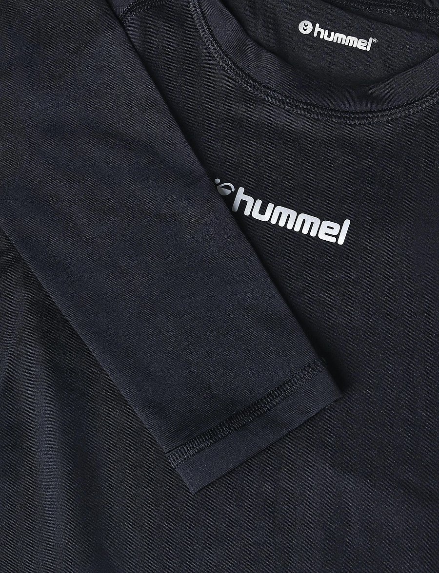 Hummel - hmlBL PERFORMANCE TEE L/S KIDS - underställströjor - black - 2