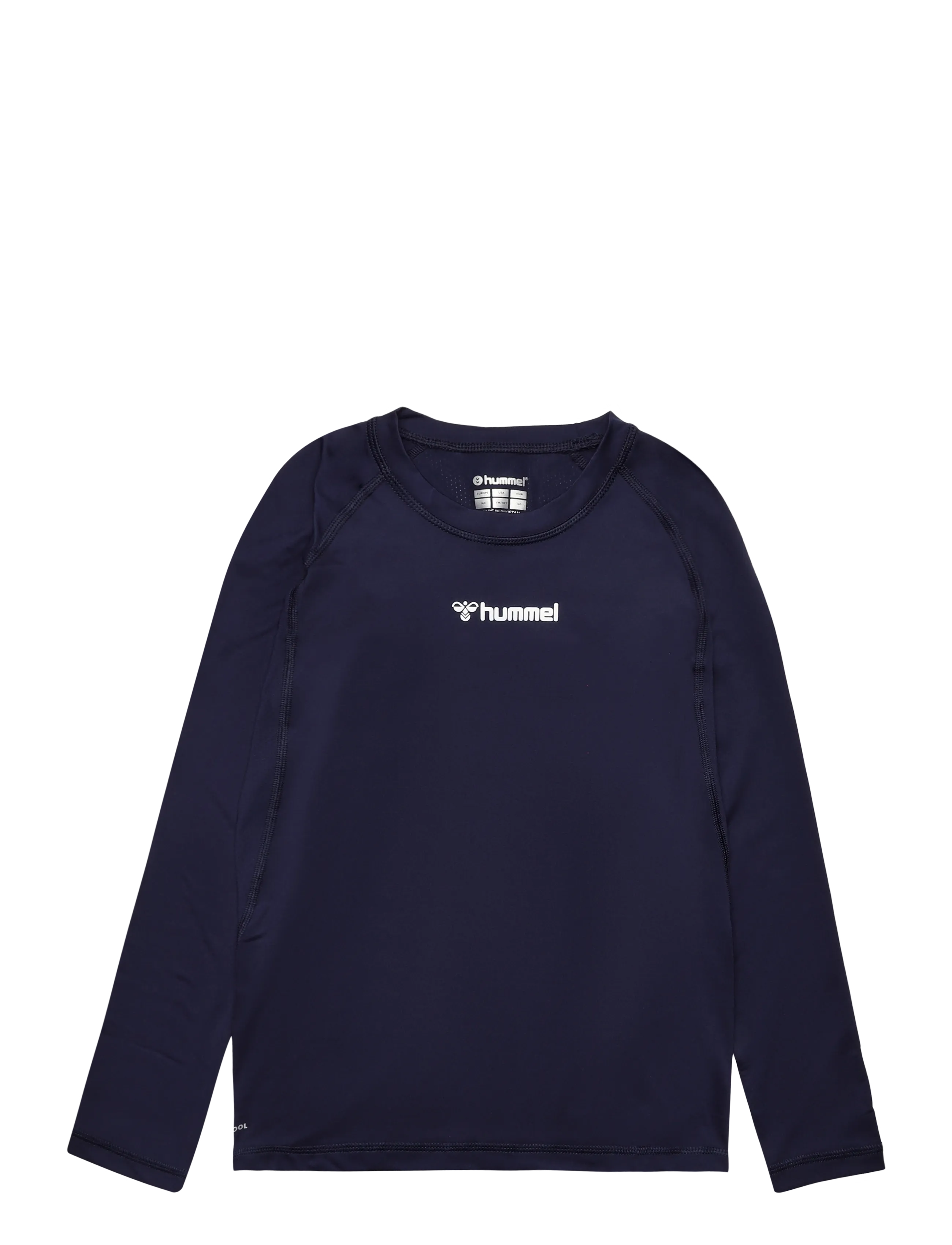 Hummel Hmlbl Performance Tee L/S Kids, Børne Langærmet Performance T-Shirt, Navy, Str: 140
