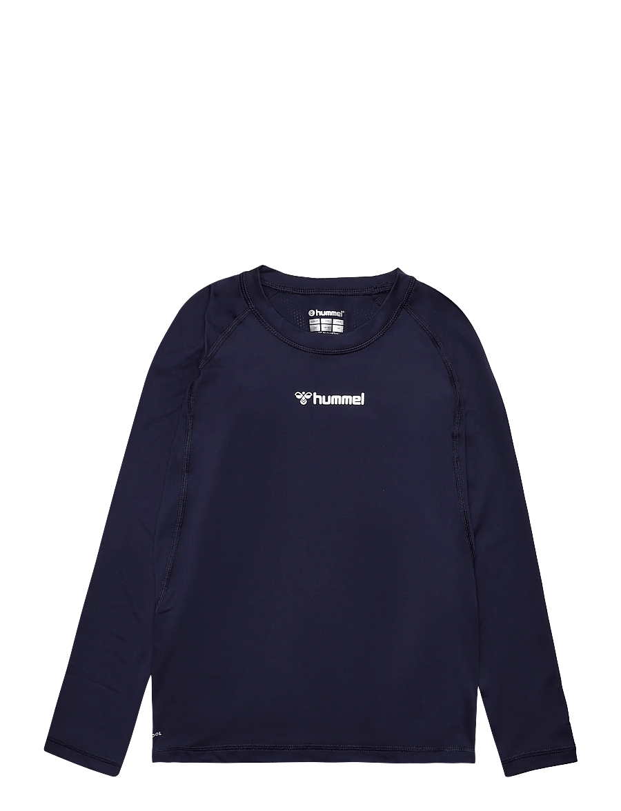 Hummel - hmlBL PERFORMANCE TEE L/S KIDS - termoundertrøjer - marine - 0