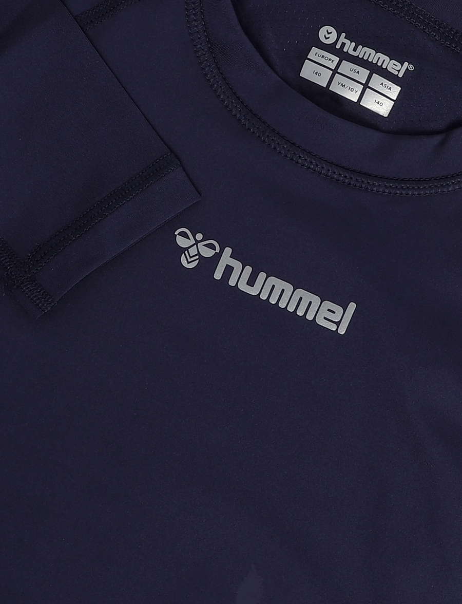 Hummel - hmlBL PERFORMANCE TEE L/S KIDS - termoundertrøjer - marine - 2