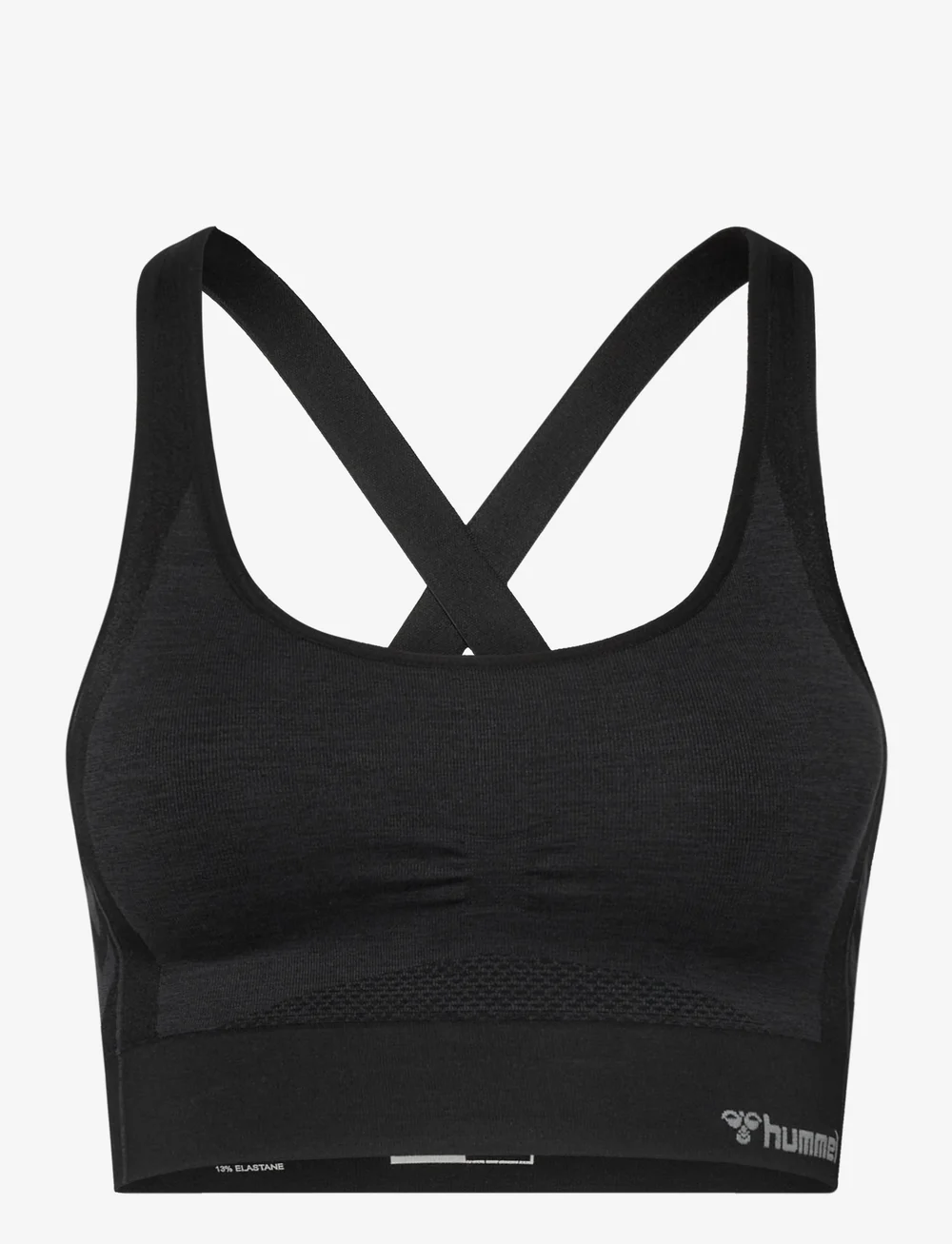 Hummel - hmlMT SHINE SEAMLESS SPORTS BRA - sport-bhs - black melange - 0
