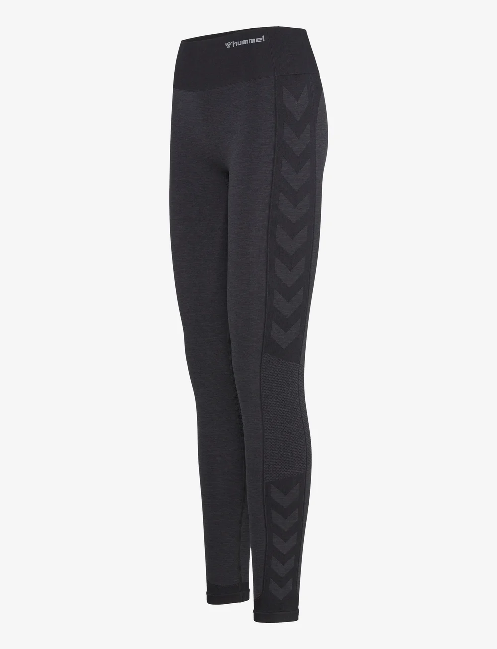 Hummel - hmlMT SHINE SEAMLESS MW TIGHTS - täispikkus - black melange - 2