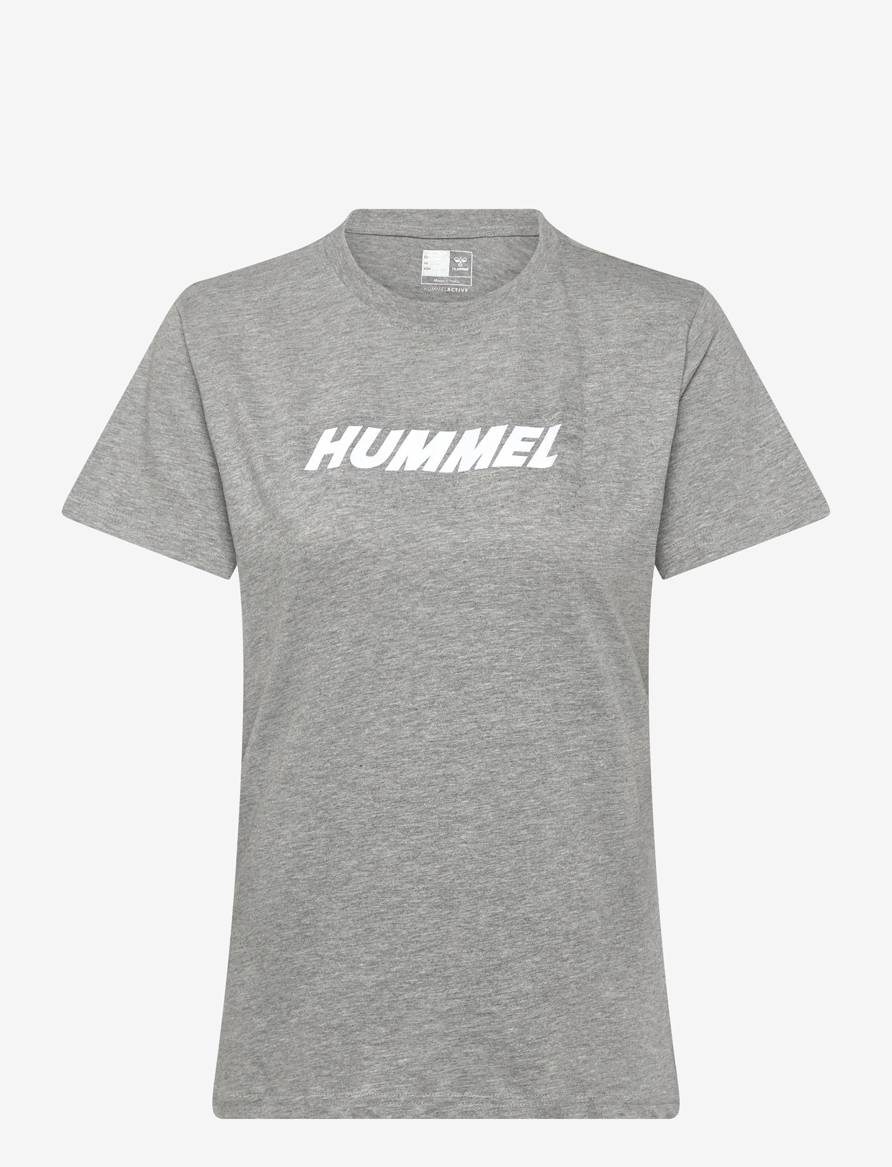 Hummel - hmlELEMENTAL LOGO COTTON TEE WOMAN - alussärgid ja t-särgid - grey melange - 0