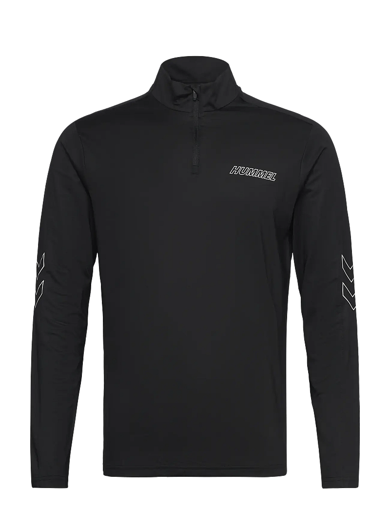 Hummel - hmlTE STRENGTH PL HALF ZIP - fleece en midlayers - black - 0