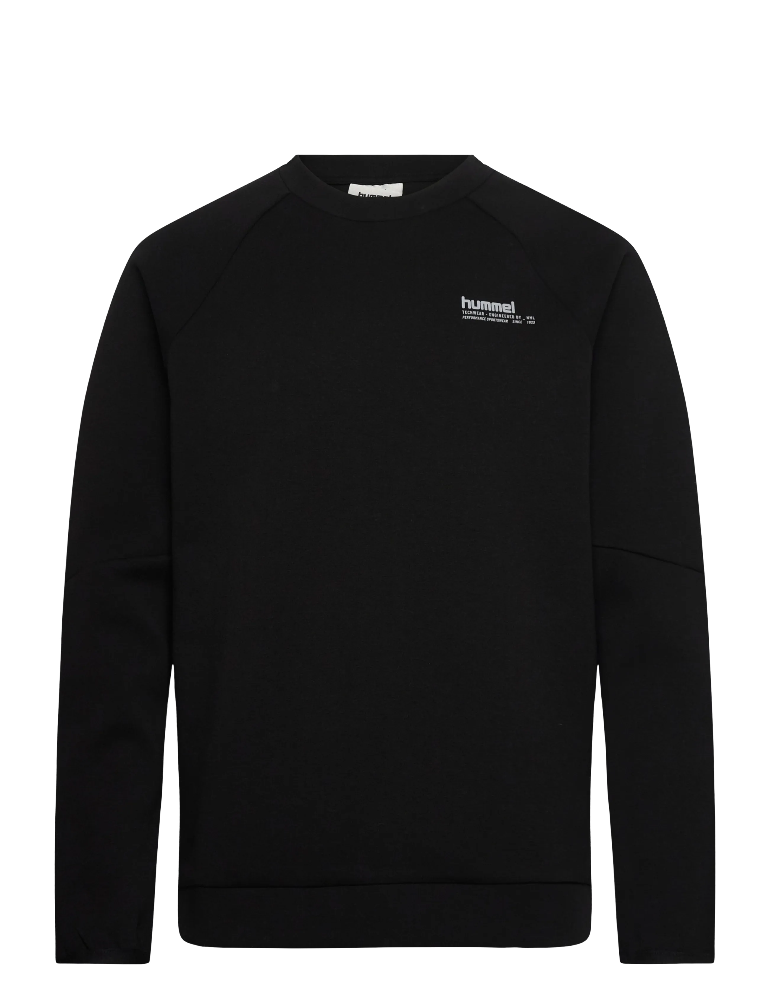 Hummel hmlTECH FLEECE REGULAR CREW - Sweatshirts - BLACK / black