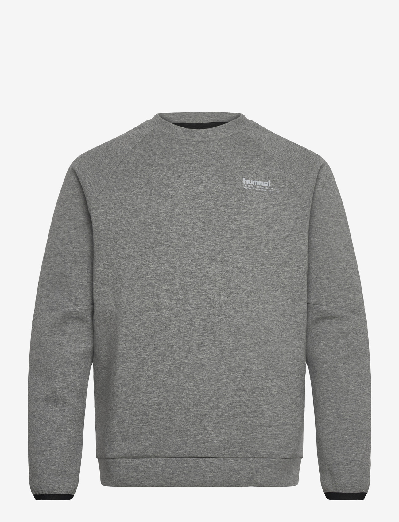 Hummel - hmlTECH FLEECE REGULAR CREW - sweatshirts & huvtröjor - grey melange - 0