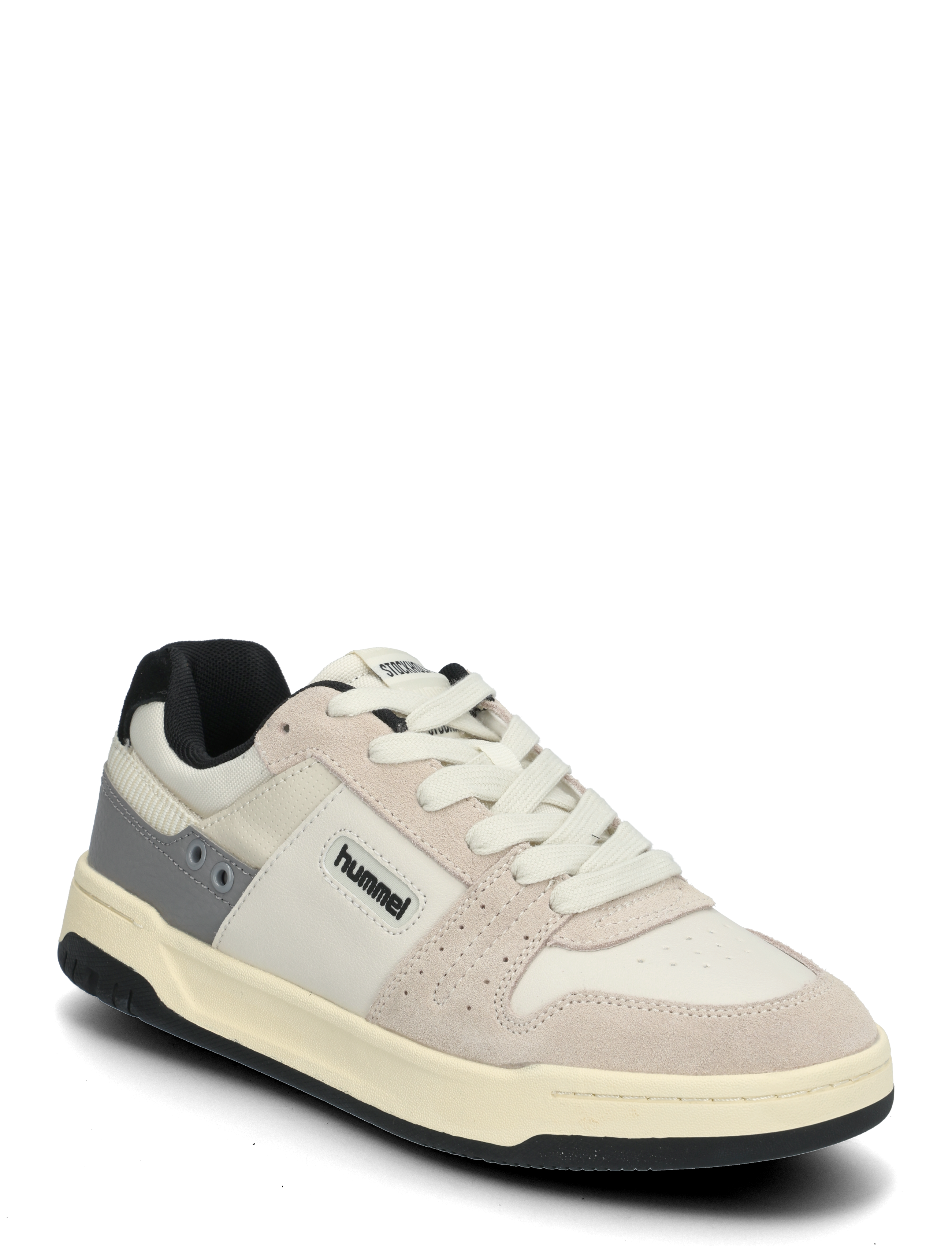 Hummel STOCKHOLM LX-E BS - Baskets - MARSHMALLOW/BLACK IRIS / beige