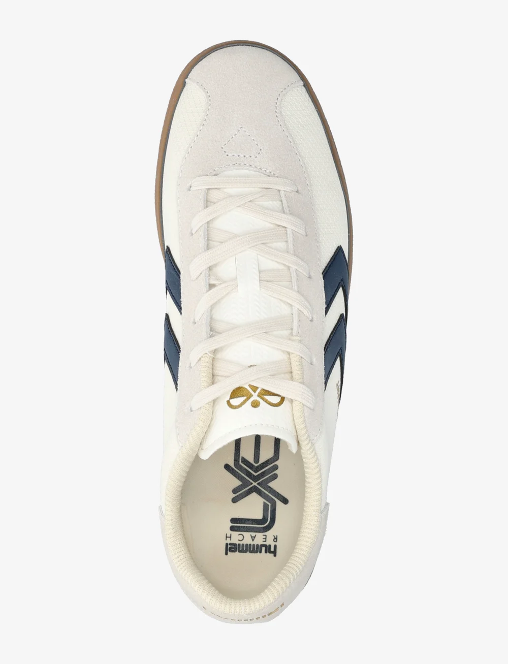 Hummel - DIAMANT LX-E RS - matalavartiset tennarit - marshmallow/blackiris/spicymus - 3