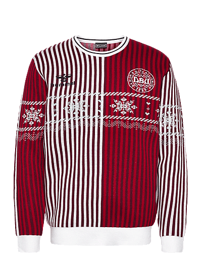 Hummel DBU CHRISTMAS SWEATER 23 - Kleidung - WHITE / red