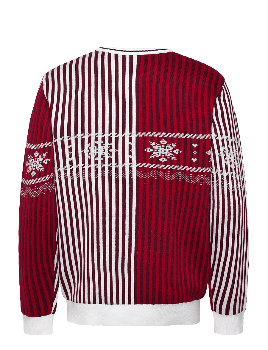 Hummel - DBU CHRISTMAS SWEATER 23 - sweatshirts - white - 1