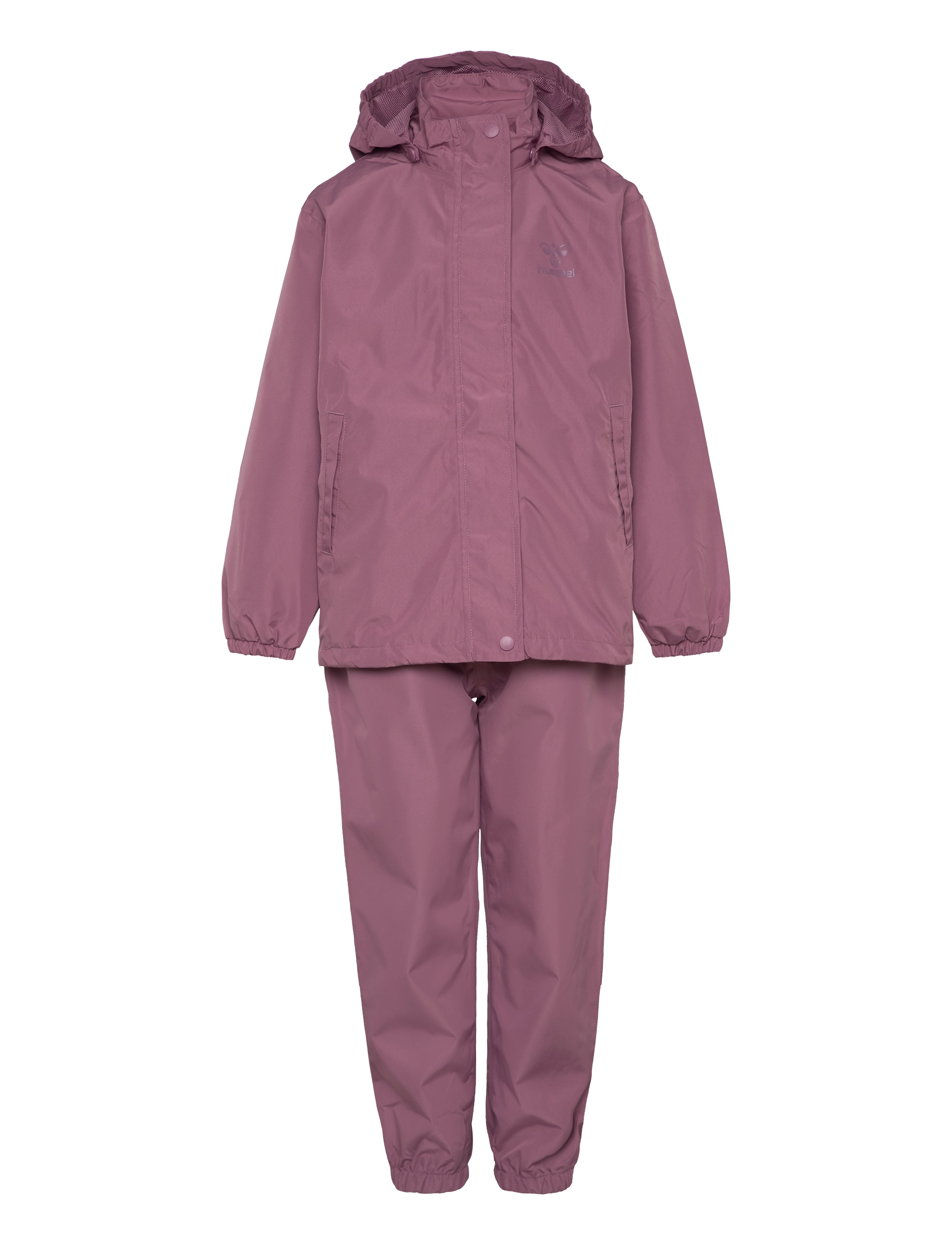 Hummel Hmlnessie Rainsuit, 110, Purple, Regntøj > Regntøjssæt, Børn