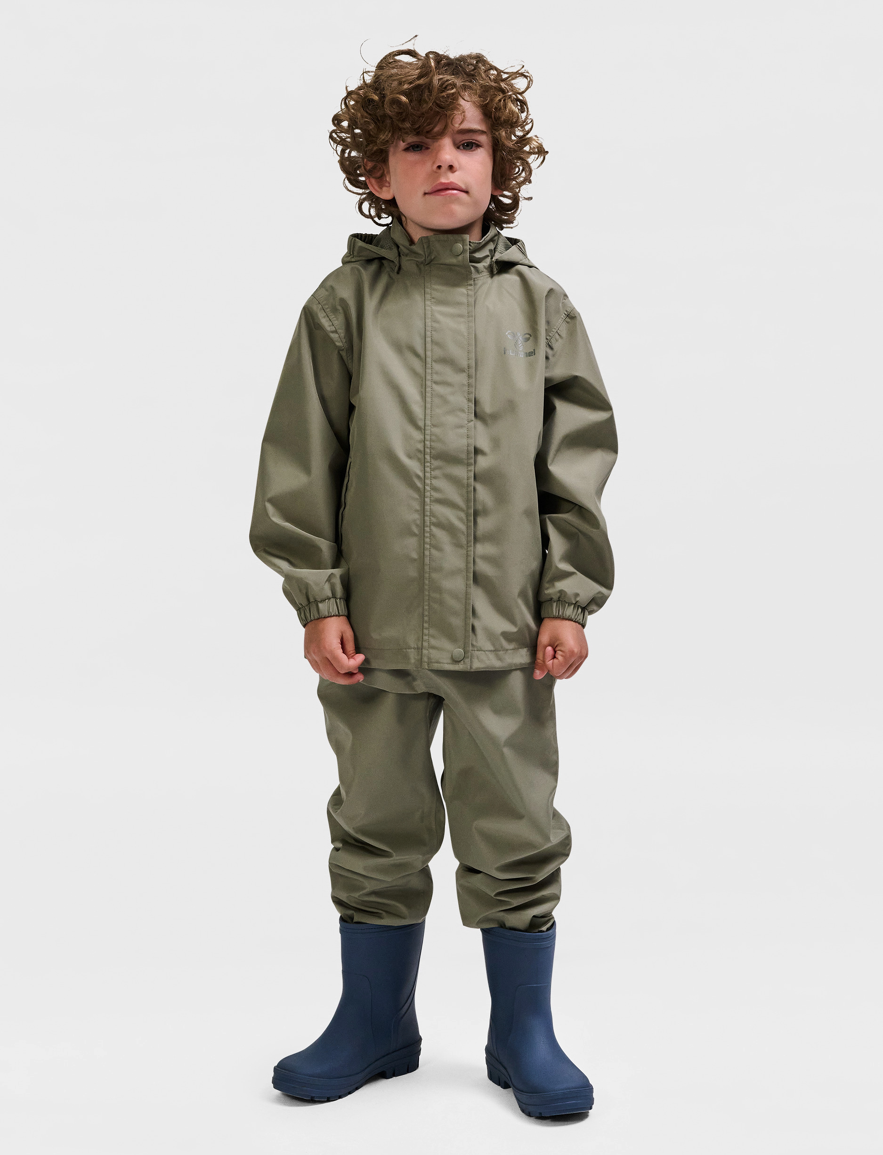 Hummel Hmlnessie Rainsuit, 140, Brown, Regntøj > Regntøjssæt, Børn