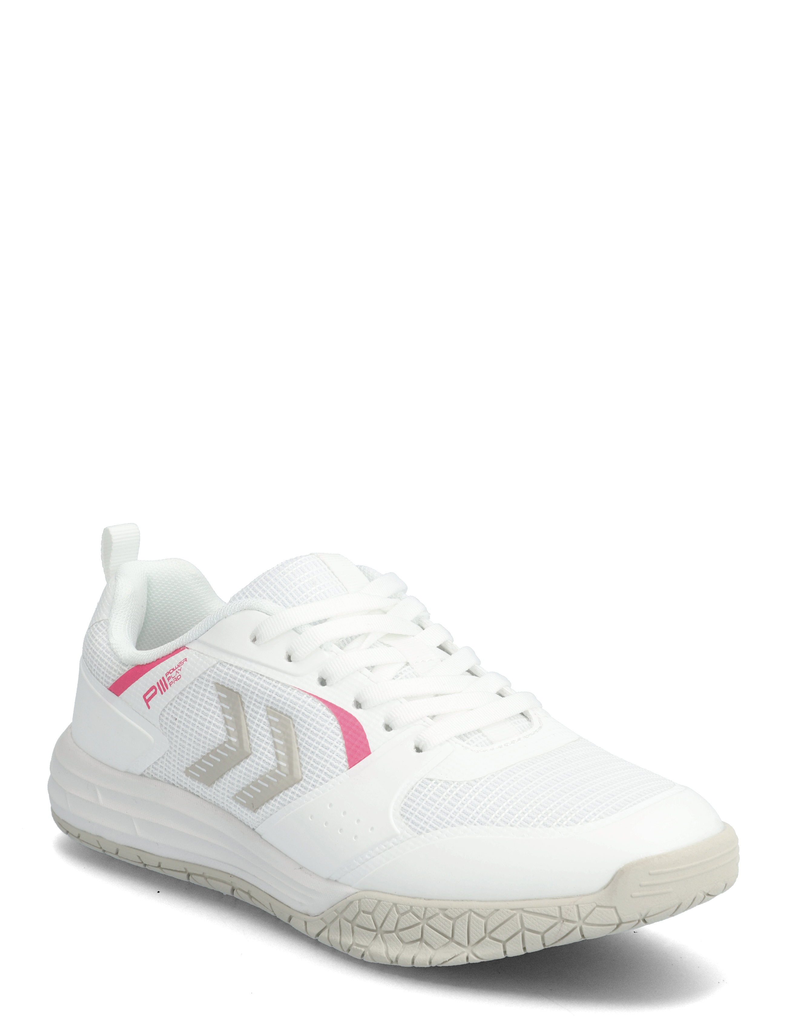 Hummel PIII POWER PLAY PRO LC JR - Sport shoes - WHITE/PINK / white