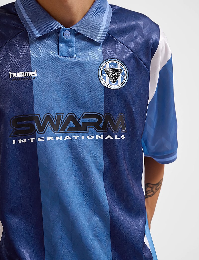 Hummel - hmlLOOSE SOCCER JERSEY S/S - fußballoberteile - estate blue - 2