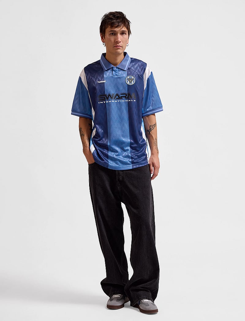 Hummel - hmlLOOSE SOCCER JERSEY S/S - fußballoberteile - estate blue - 4