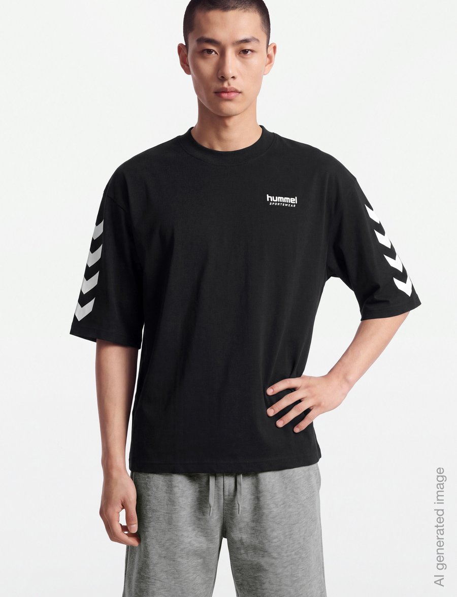 Hummel - hmlOVERSIZED WILLY T-SHIRT SW - tops & t-shirts - black - 3