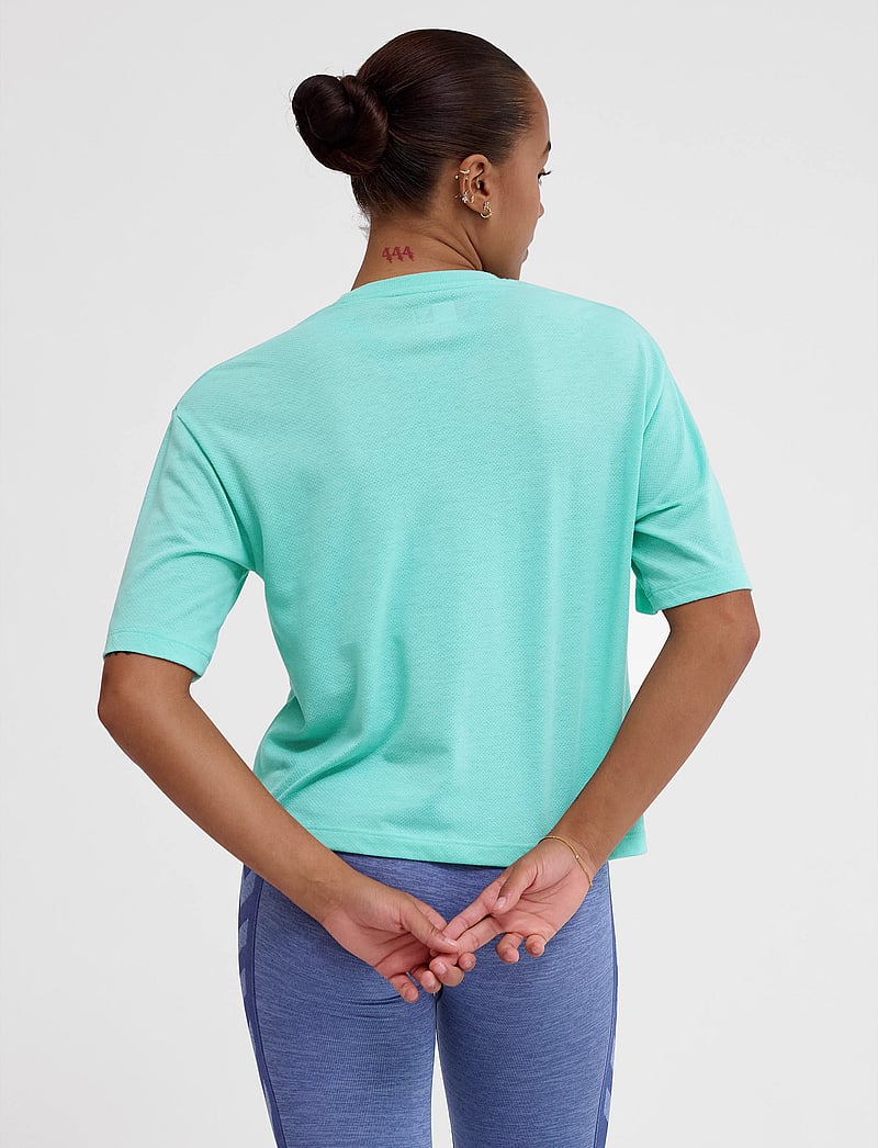 Hummel - hmlMT VANJA BOXY SHORT T-SHIRT - t-shirts - pool blue - 3