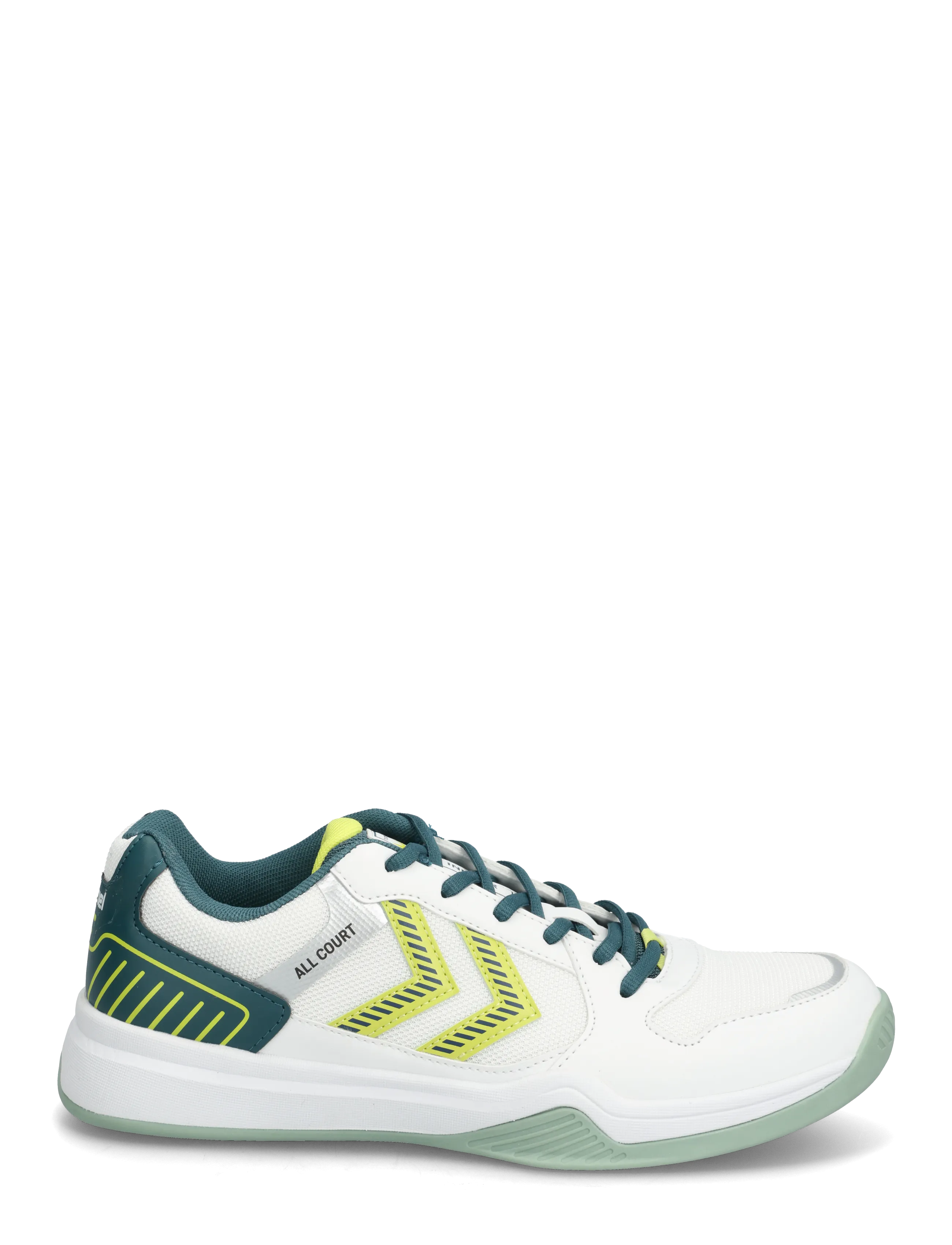 Hummel - ALL COURT - inomhusskor - white/green/yellow - 1
