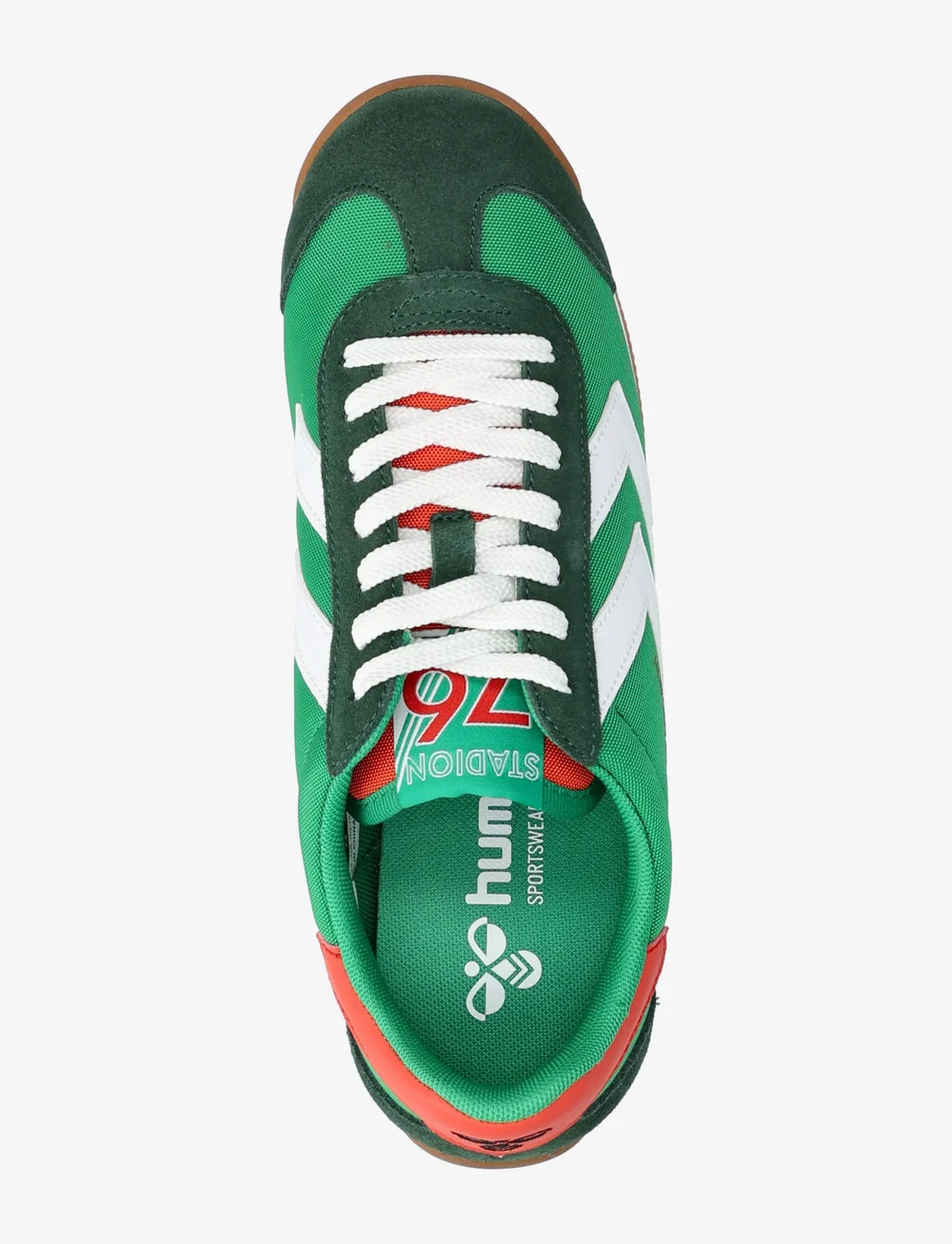 Hummel - STADION NYLON - lave sneakers - green/white - 3