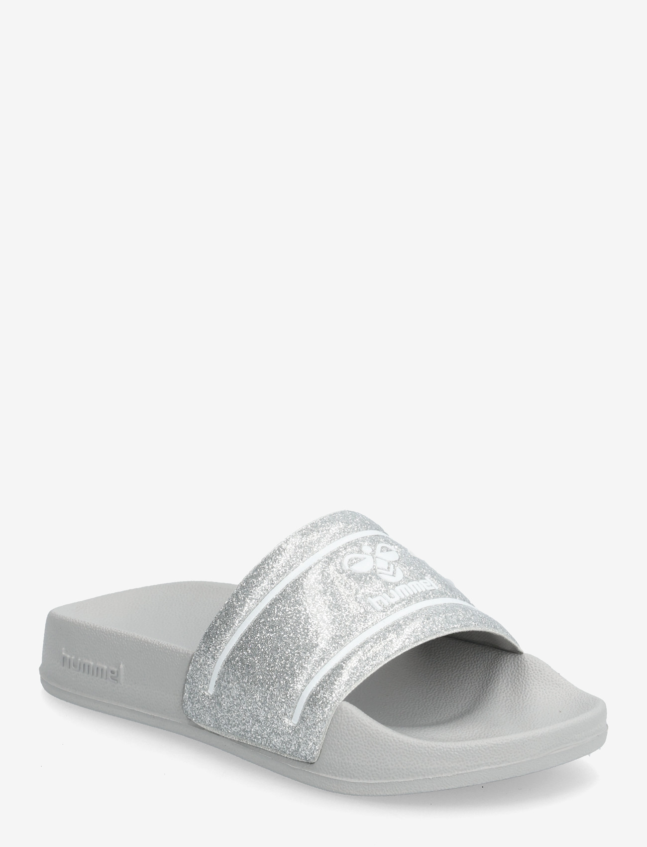 Hummel - POOL SLIDE GLITTER JR - suvised sooduspakkumised - lunar rock - 0