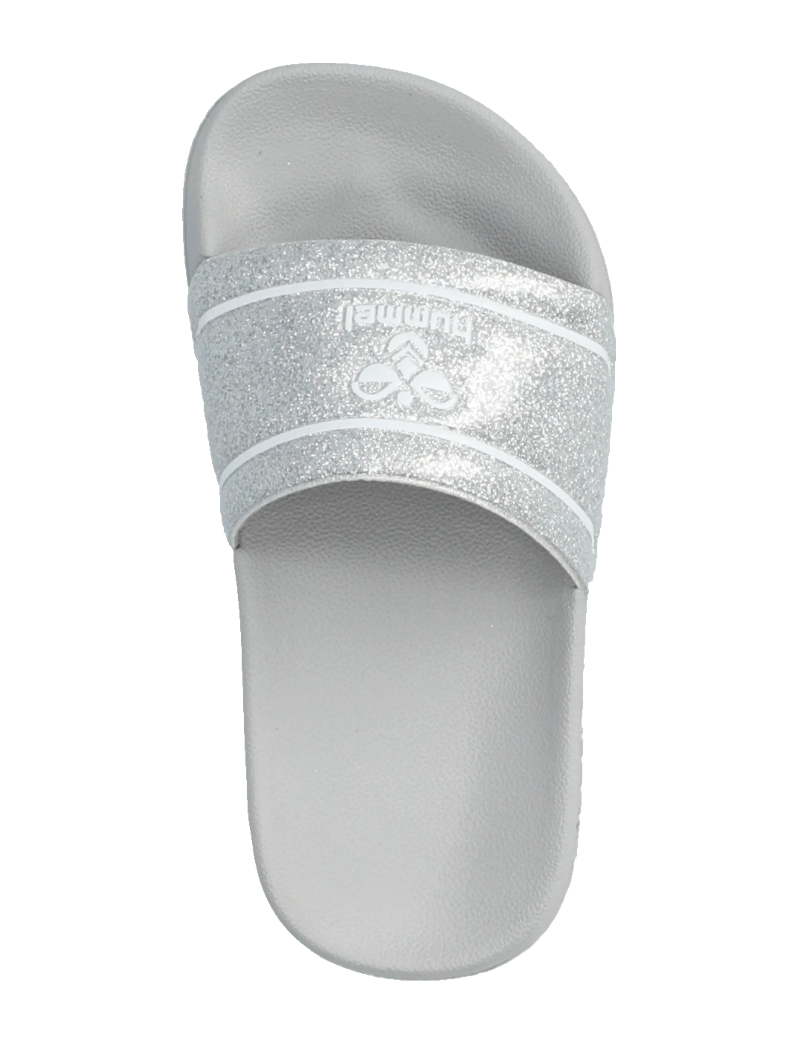 Hummel - POOL SLIDE GLITTER JR - sommerschnäppchen - lunar rock - 3
