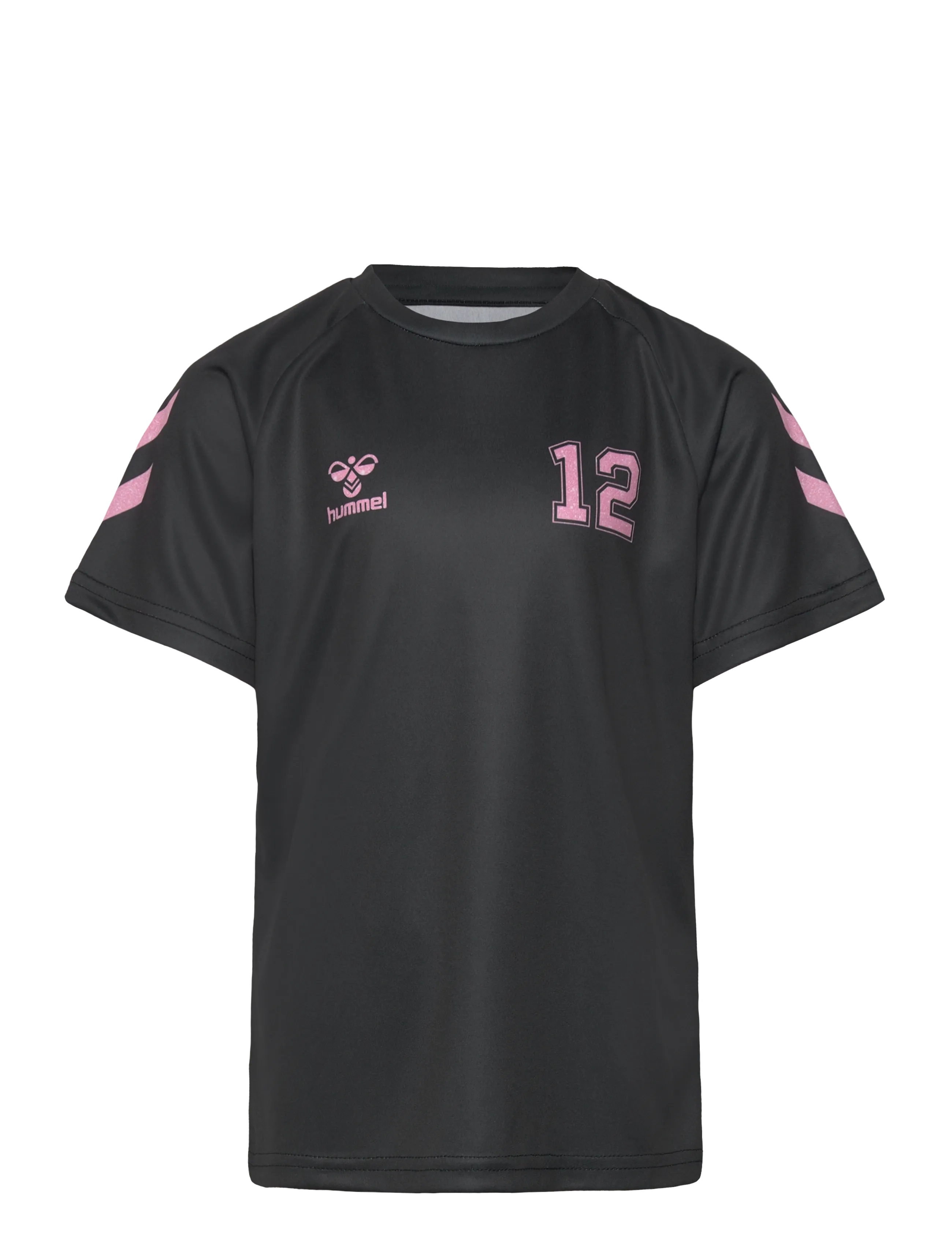 Hummel hmlSHIMMER T-SHIRT S/S - Spordiriided - BLACK/BRIDAL ROSE / black