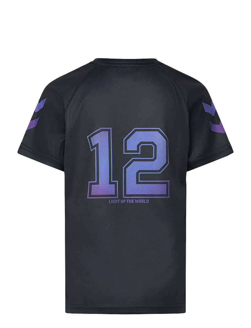 Hummel - hmlSHIMMER T-SHIRT S/S - sporta topi - black/cayenne - 2