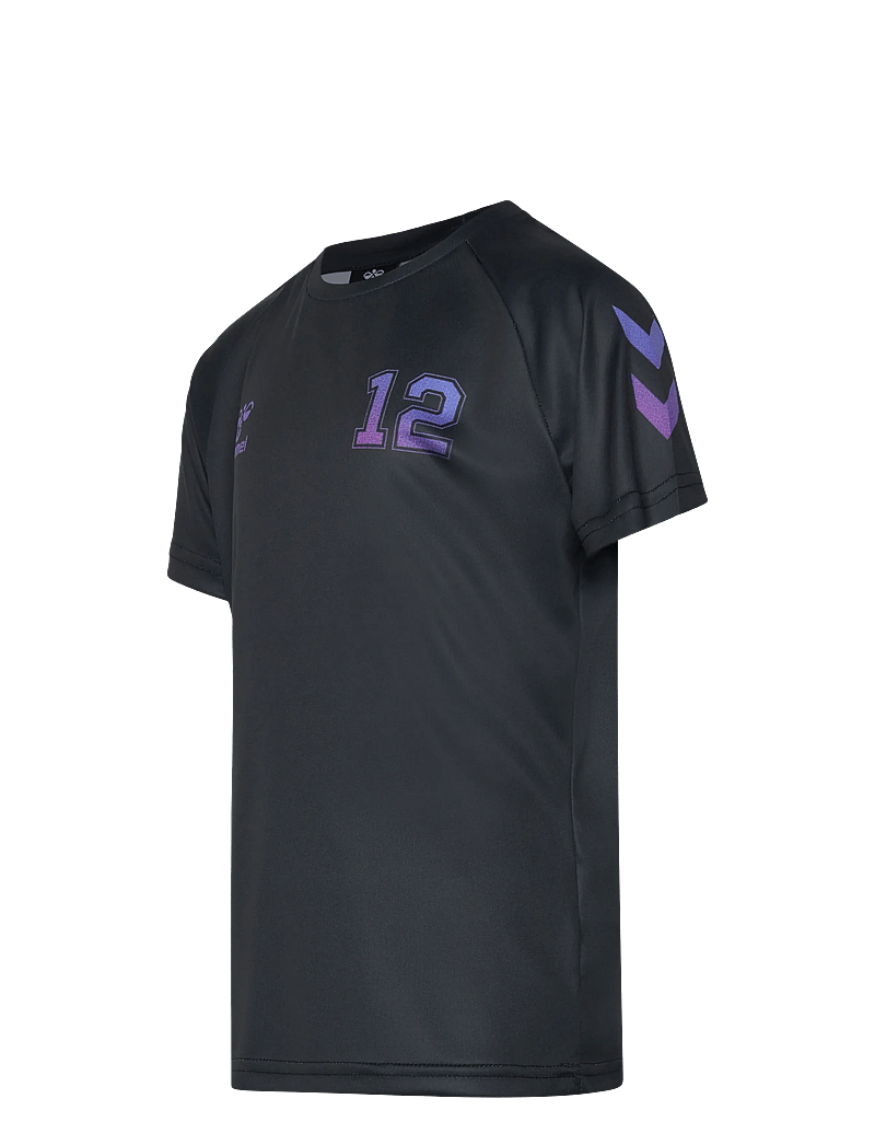 Hummel - hmlSHIMMER T-SHIRT S/S - sporta topi - black/cayenne - 3