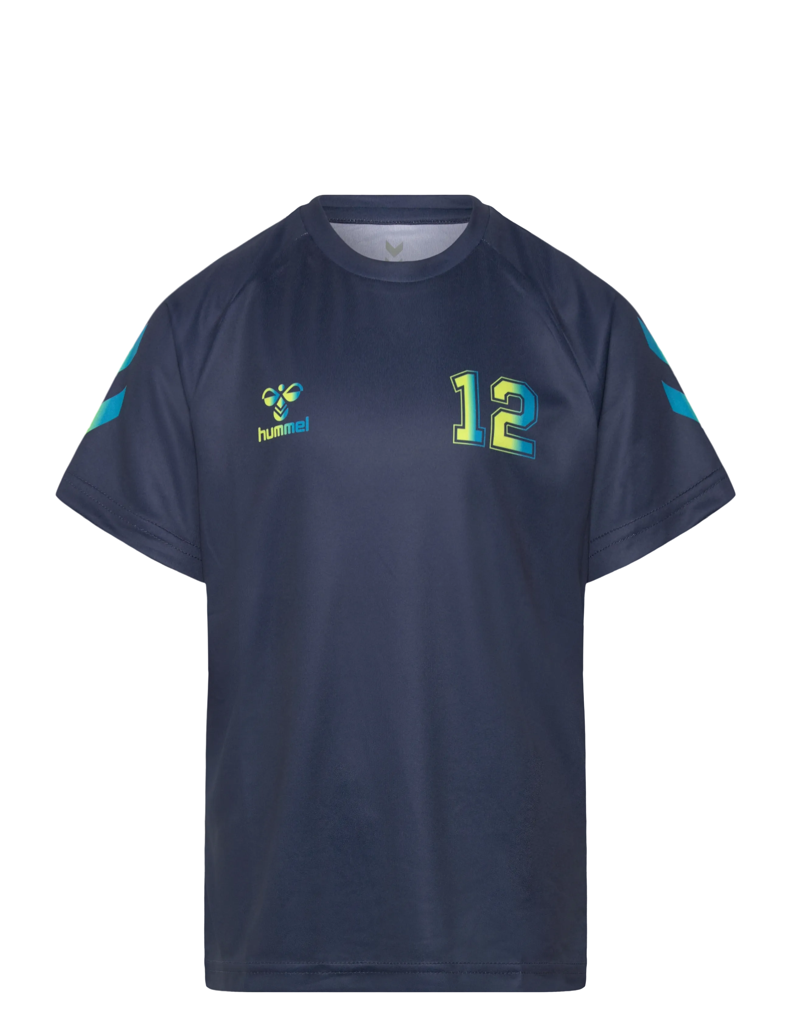 Hummel hmlSHIMMER T-SHIRT S/S - Hummel - DRESS BLUES/LIMEADE / navy