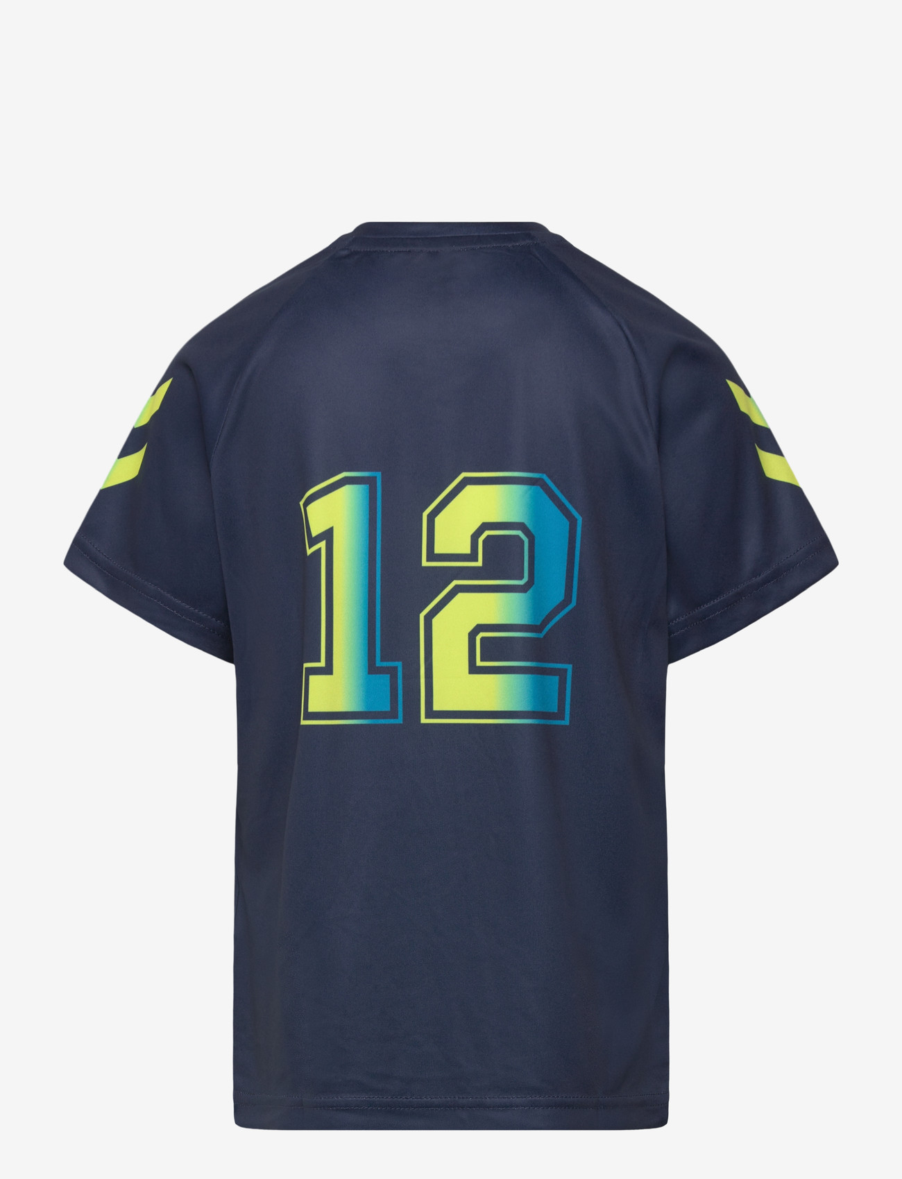 Hummel - hmlSHIMMER T-SHIRT S/S - sporttoppar - dress blues/limeade - 1