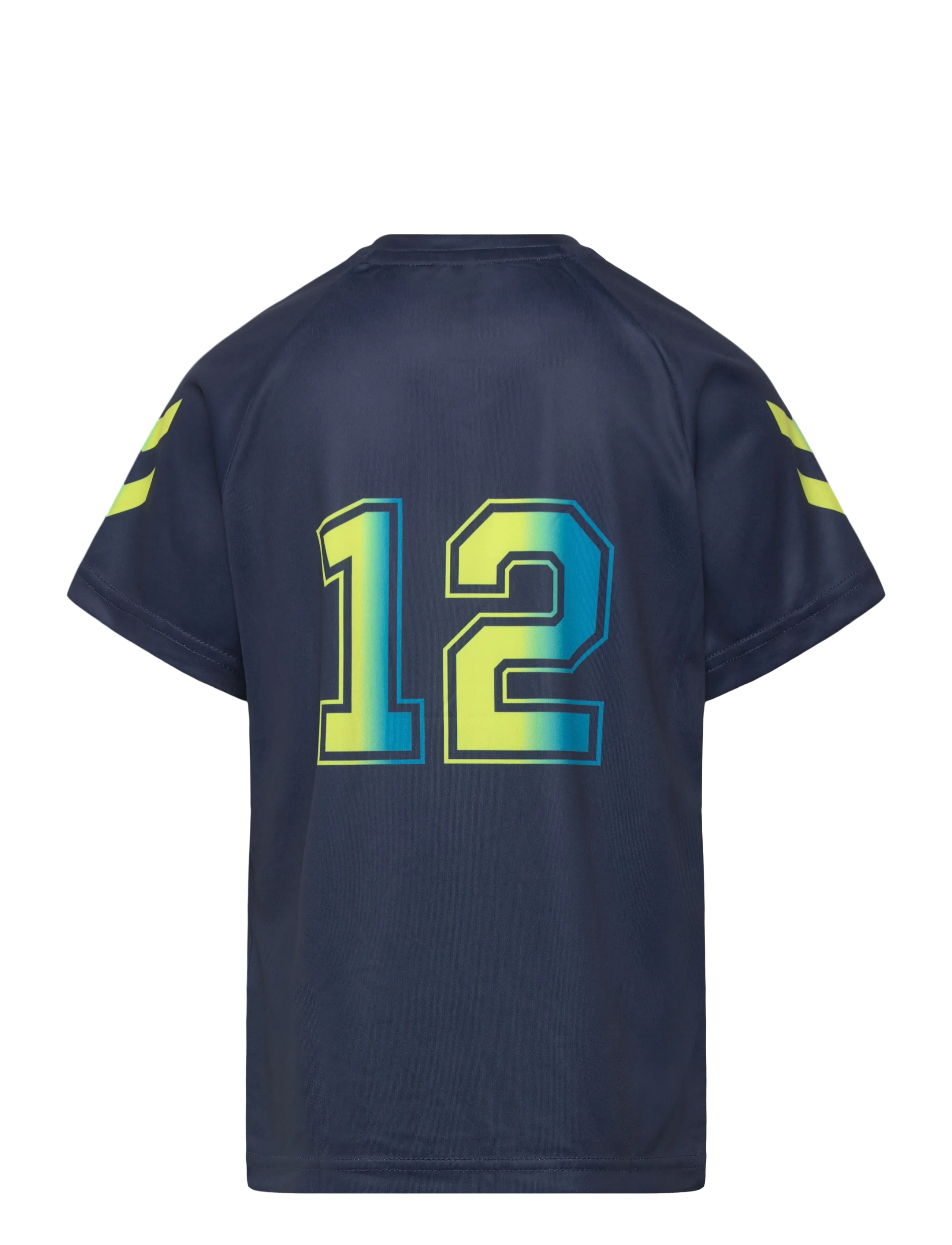 Hummel - hmlSHIMMER T-SHIRT S/S - sporditopid - dress blues/limeade - 1