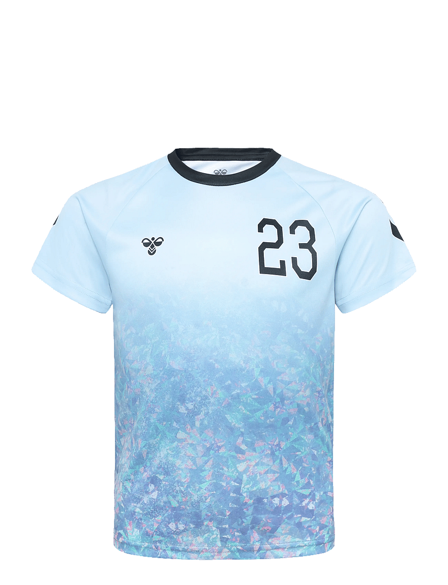 Hummel - hmlSHIMMER T-SHIRT S/S - sporditopid - skyway/black - 0