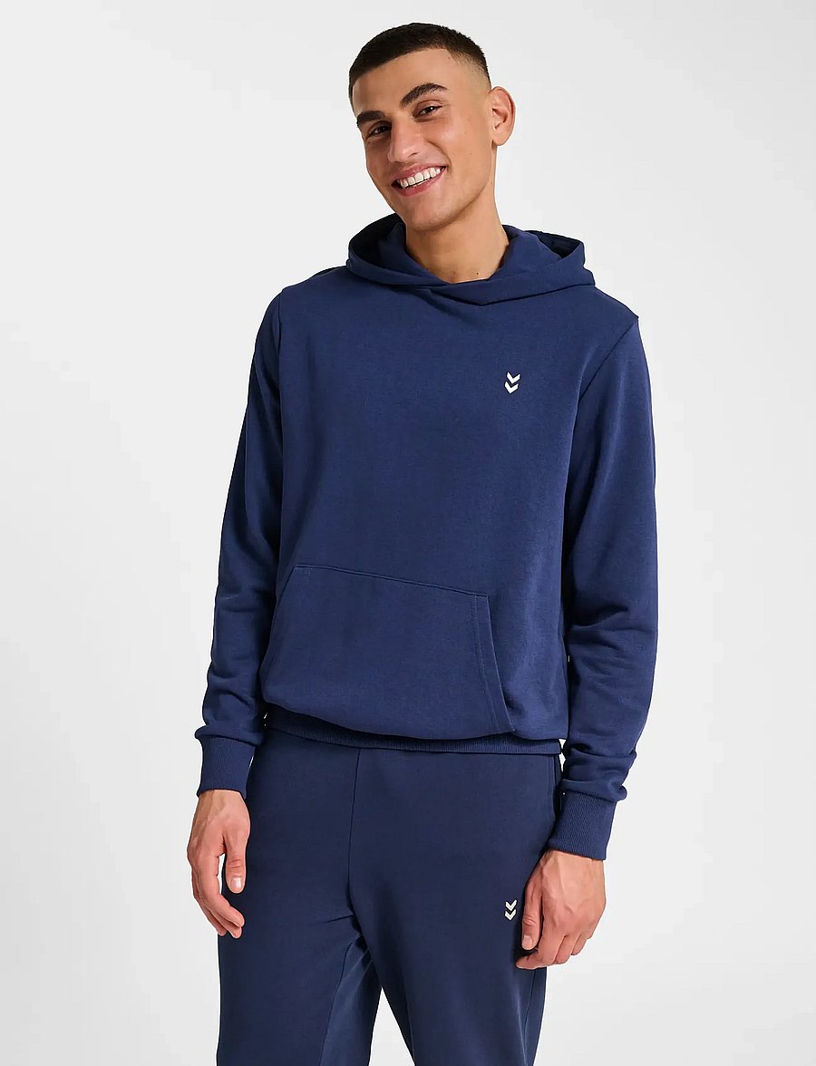 Hummel - hmlPULSE SWEAT HOODIE - kapuzenpullover - dress blues - 0