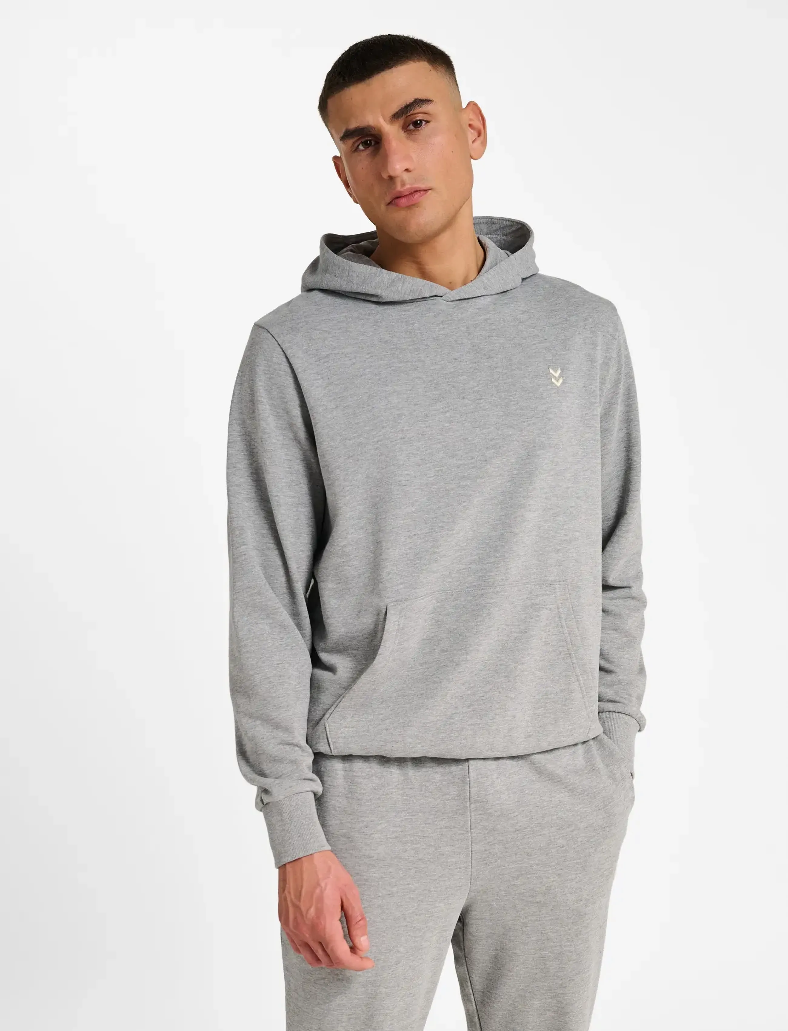 Hummel - hmlPULSE SWEAT HOODIE - höstfynd - grey melange - 0