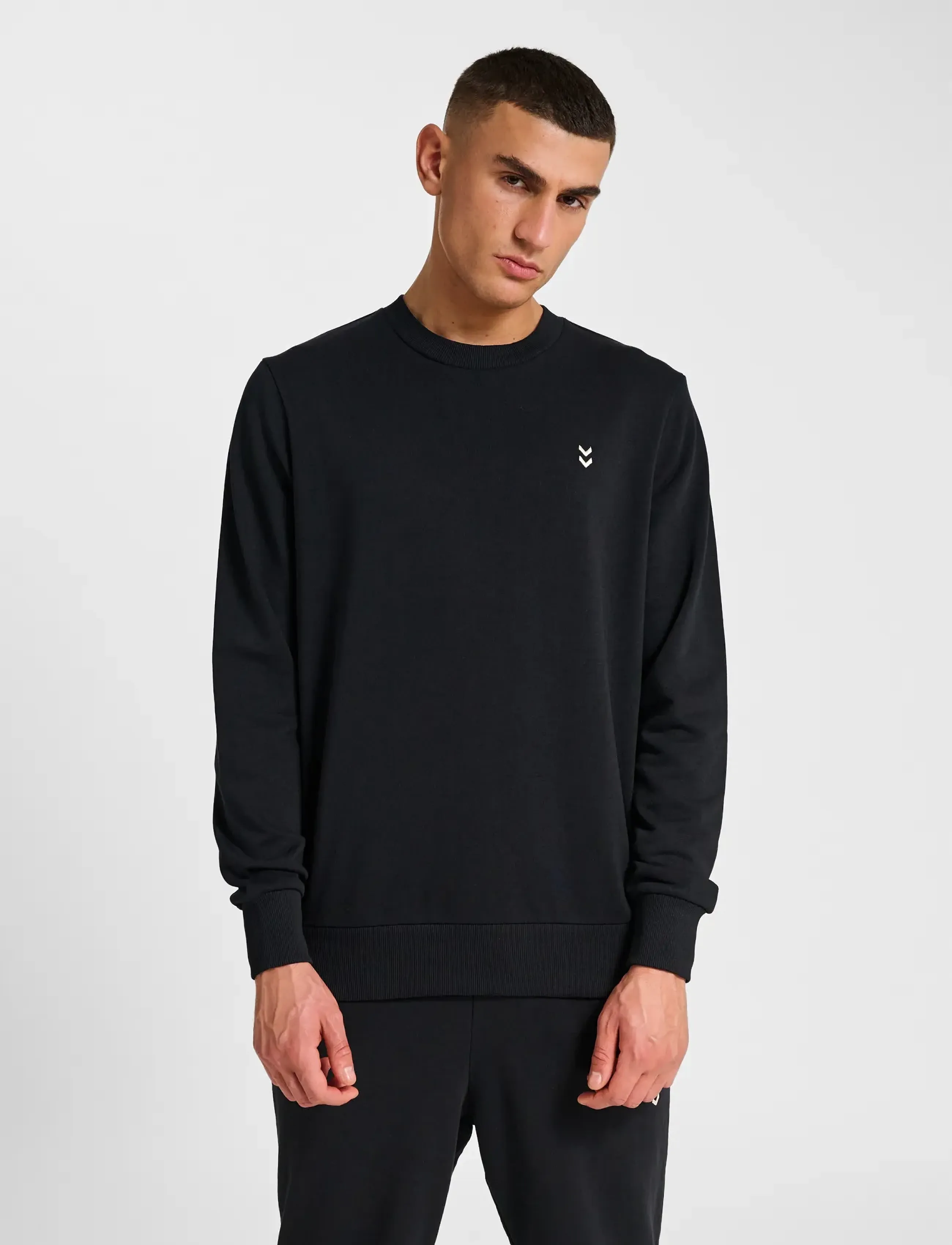 Hummel hmlPULSE SWEAT CREWNECK - Sweatshirts - BLACK / black